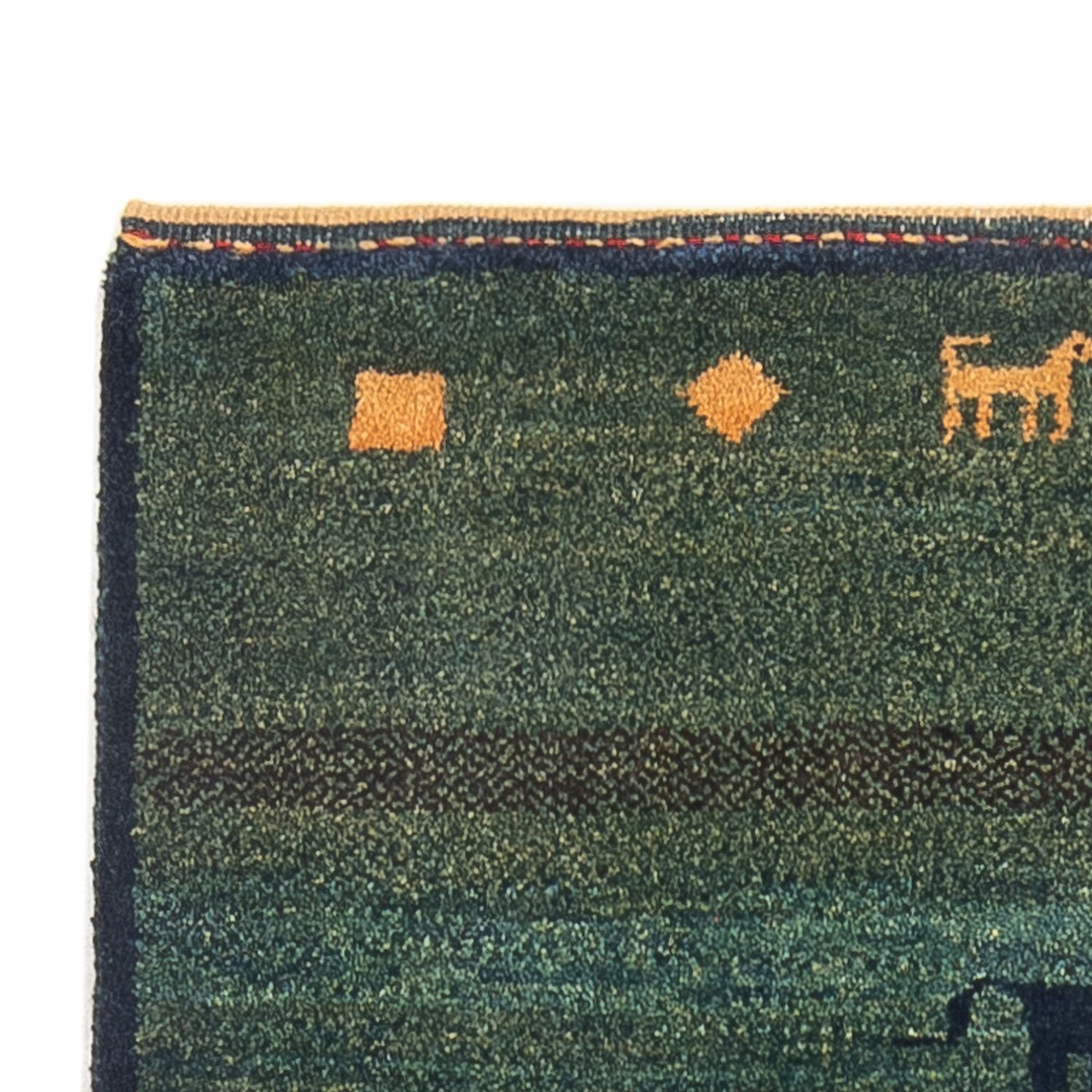 Gabbeh Persisch Teppich 195x87cm - Perserteppich Wollteppich