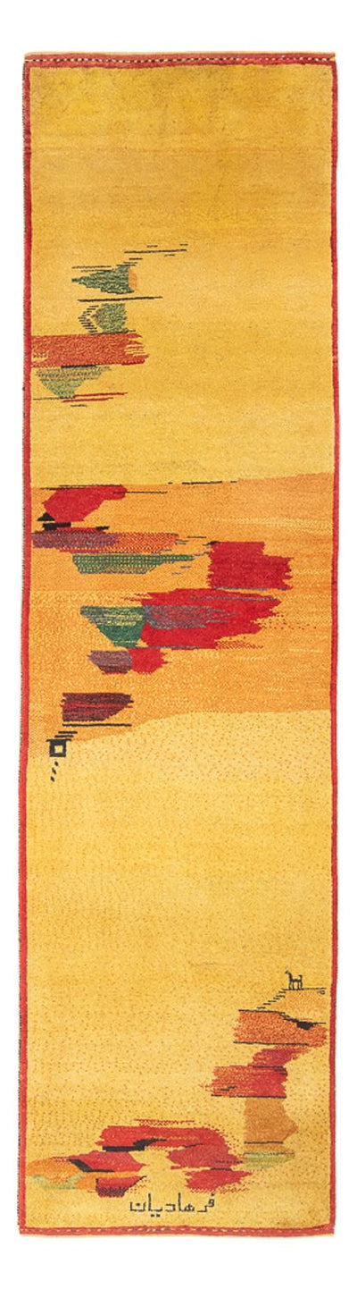 Gabbeh Persisch Teppich 84x288cm - Perserteppich Wollteppich