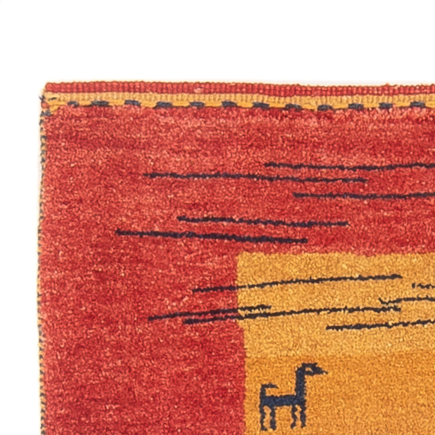 Gabbeh Persisch Teppich 177x75cm - Perserteppich Wollteppich