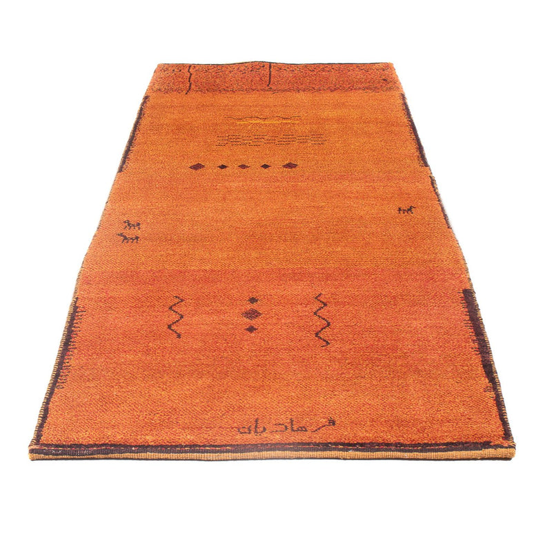 Läufer Gabbeh - Perser - 247 x 87 cm - terrakotta