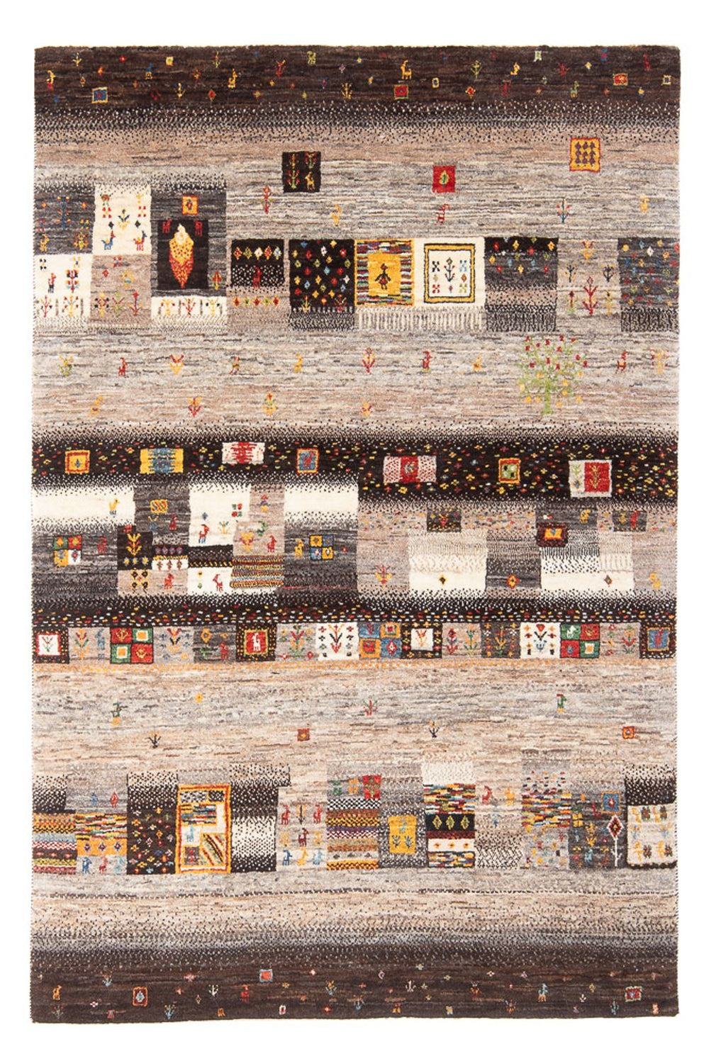 Gabbeh Teppich - Loribaft Perser - 196 x 131 cm - mehrfarbig