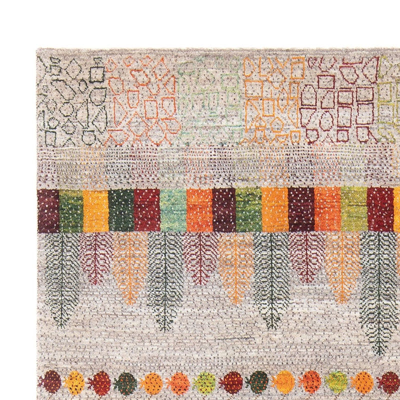 Gabbeh Teppich - Loribaft Perser - 215 x 152 cm - mehrfarbig
