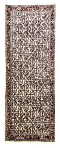 Tapis de couloir Tapis persan - Bidjar - 254 x 94 cm - beige