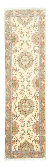 Tapis de couloir Tapis persan - Tabriz - 337 x 90 cm - beige