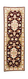 Tapis de Tabriz - 50 rangs Tapis 76x227cm - Tapis persan - rouge foncé - Tapis de couloir / Rouge foncé / 76 x 227 cm Tapis de couloir