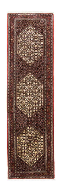 Tapis de couloir Tapis persan - Bidjar - 298 x 83 cm - marron