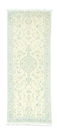 Tapis de couloir Tapis persan - Nain - 250 x 72 cm - blanc naturel