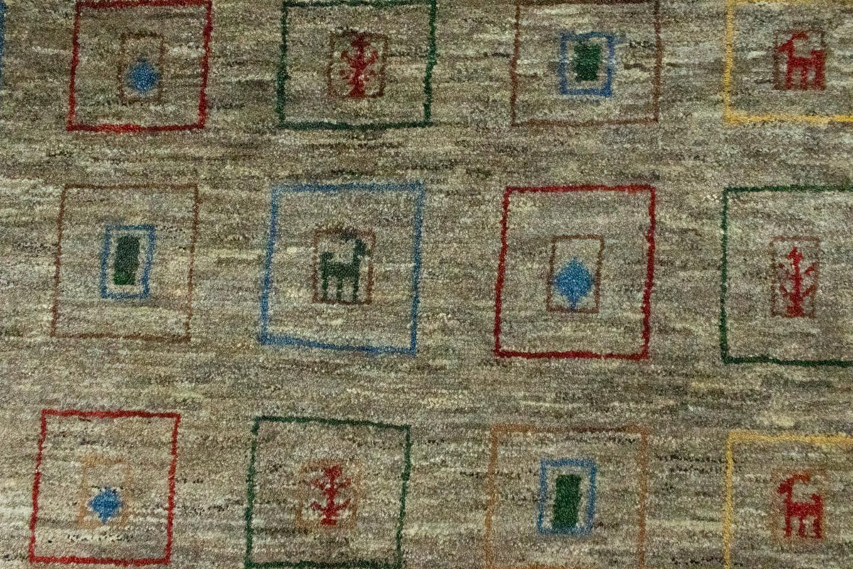 Gabbeh Teppich - Perser 206 x 154 cm - mehrfarbig