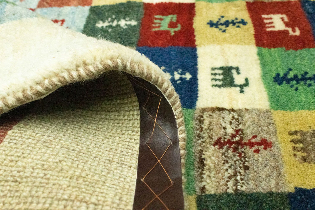 Gabbeh Teppich - Perser 136 x 100 cm - bunt