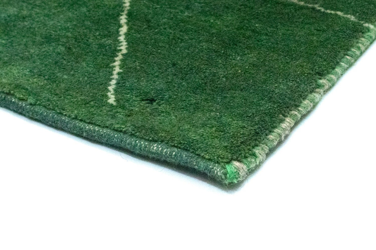 Tapis Gabbeh - Persan - 143 x 100 cm - vert