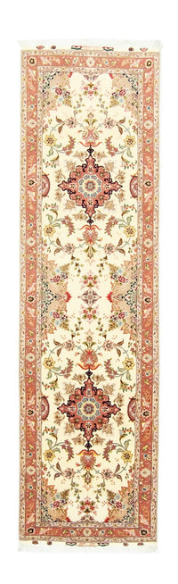 Tappeto corsia Tappeto Persero - Tabriz - Reale - 313 x 84 cm - beige