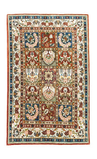 Tapis persan - Bidjar - 205 x 139 cm - rouge