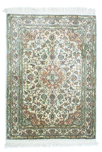 Tappeto di seta - Seta del Kashmir - 90 x 66 cm - beige