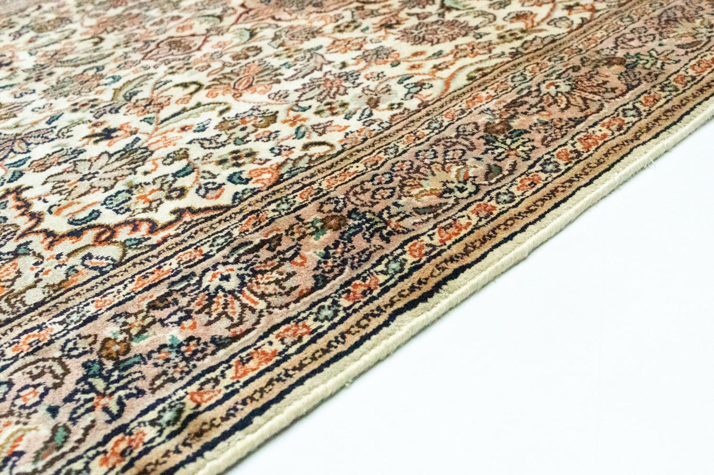 Seta del Kashmir Tappeto 124x78cm - Tappeto orientale
