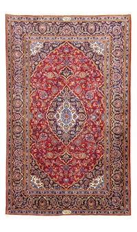 Tapis persan - Keshan - 222 x 140 cm - rouge
