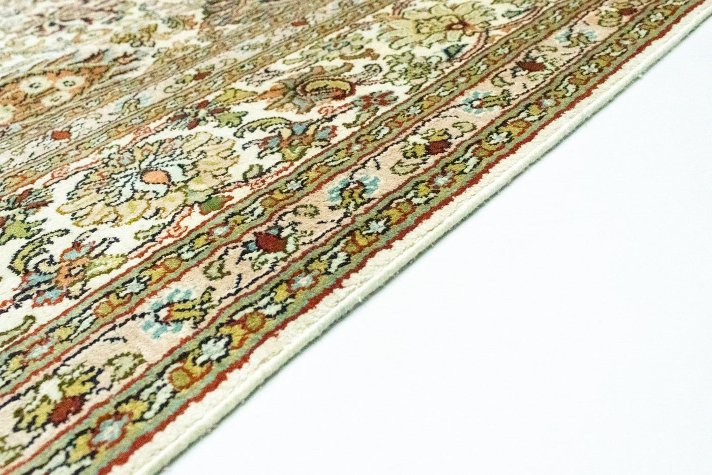 Tapis en soie du Cachemire Tapis 274x184cm - Tapis oriental