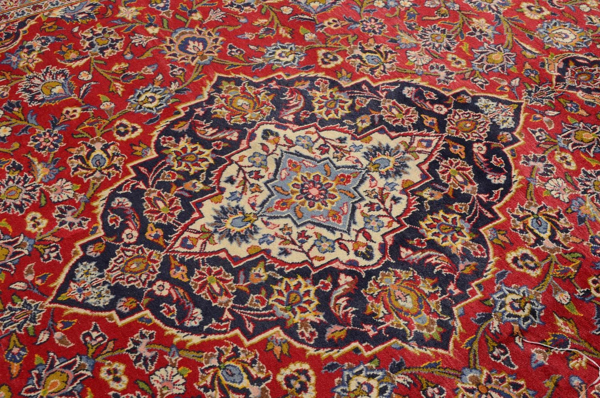 Tapis persan - Keshan - 349 x 246 cm - rouge