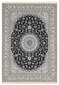 Tapis persan - Nain - Premium - 358 x 254 cm - bleu foncé