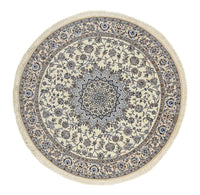 Tapis persan - Nain - Premium ronde  - 200 x 200 cm - beige