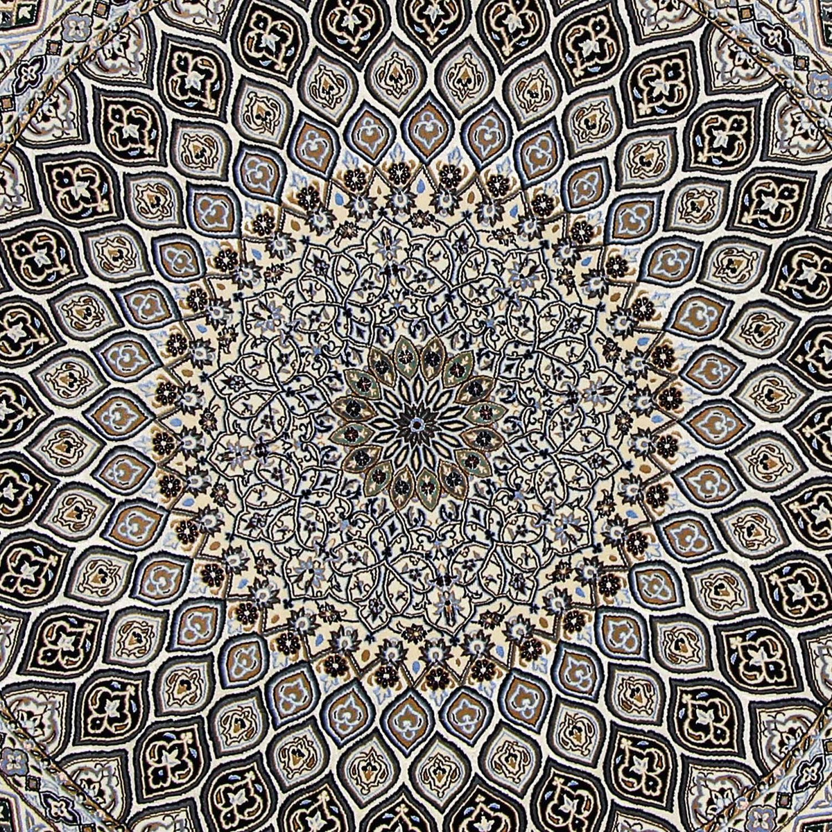 Perserteppich - Nain - Premium 200 x 200 cm Teppich Rund