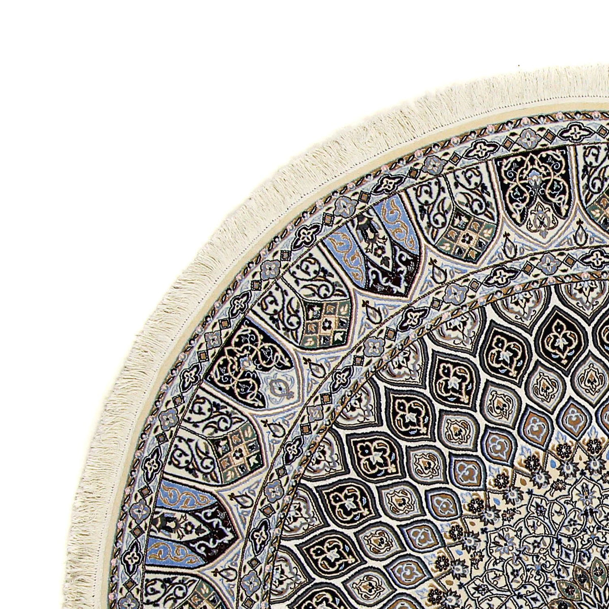 Perserteppich - Nain - Premium 200 x 200 cm Teppich Rund