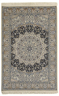 Tapis persan - Nain - Premium - 190 x 128 cm - beige