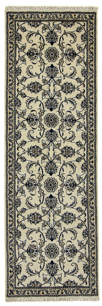 Tapis de couloir Tapis persan - Nain - 240 x 78 cm - beige