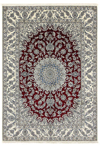 Tapis persan - Nain - 346 x 246 cm - rouge foncé