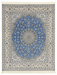 Tapis persan - Nain - Premium - 255 x 206 cm - bleu