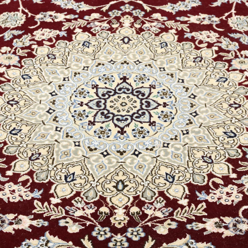 Perserteppich - Nain - Royal - 303 x 202 cm - weinrot