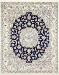 Tappeto Persero - Nain - Reale - 304 x 250 cm - blu scuro