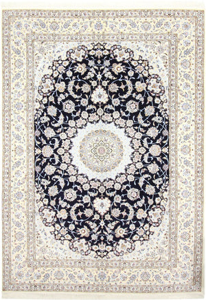 Perserteppich - Nain - Royal - 356 x 248 cm - dunkelblau