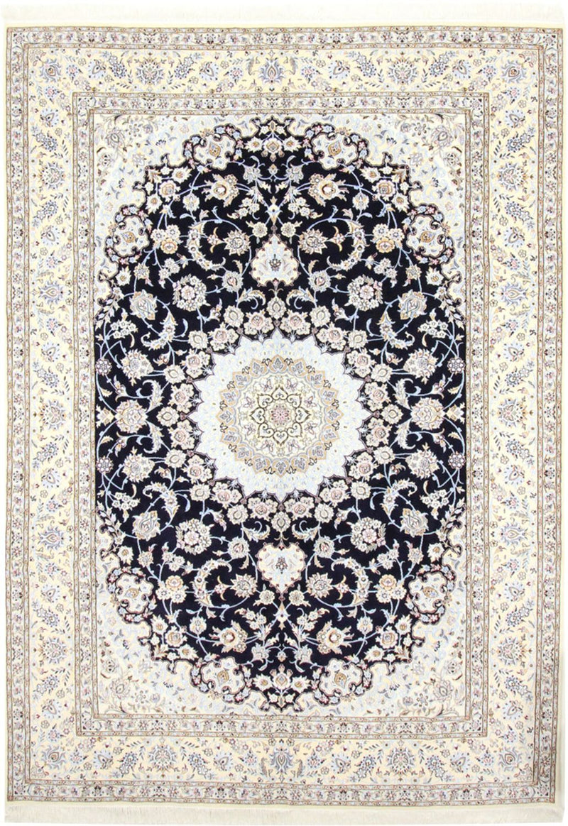 Perserteppich - Nain - Royal - 356 x 248 cm - dunkelblau