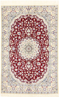 Tapis persan - Nain - Royal - 200 x 132 cm - rouge