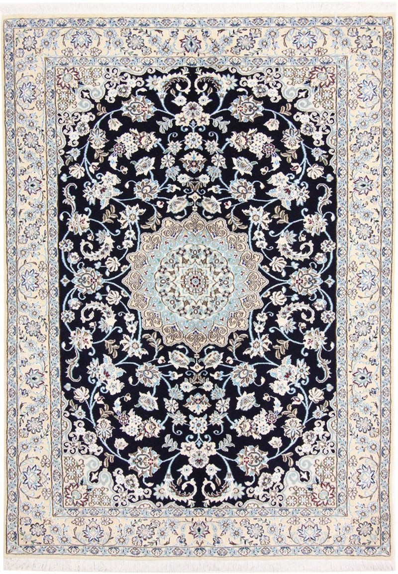 Perserteppich - Nain - Royal - 206 x 147 cm - weinrot