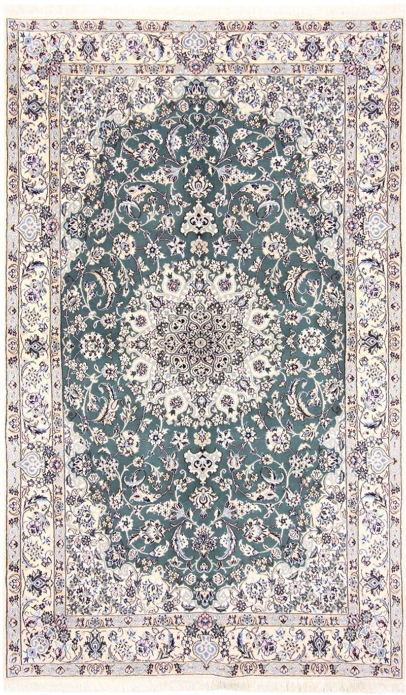 Perserteppich - Nain - Royal - 259 x 156 cm - grün