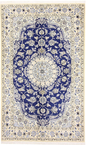 Perserteppich - Nain - Royal - 244 x 146 cm - blau