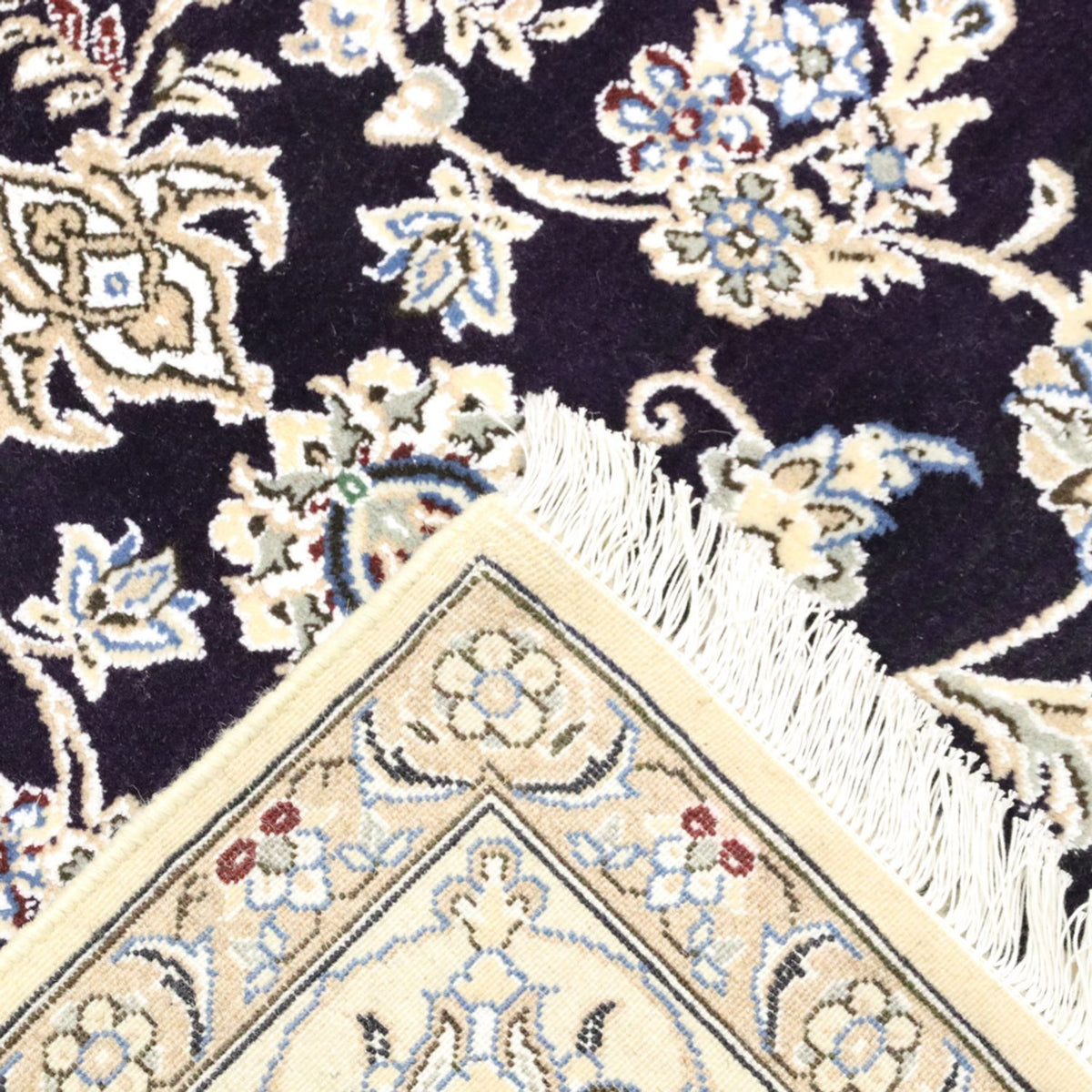 Perserteppich - Nain - Royal - 249 x 155 cm - dunkelblau