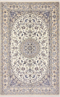 Tapis persan - Nain - Royal - 246 x 158 cm - beige