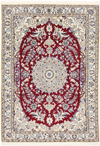 Tapis persan - Nain - Royal - 142 x 95 cm - rouge