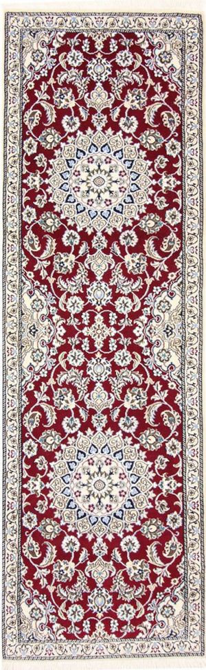 Läufer Perser - Nain - Royal - 197 x 62 cm - rot
