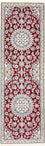 Läufer Perser - Nain - Royal - 197 x 62 cm - rot
