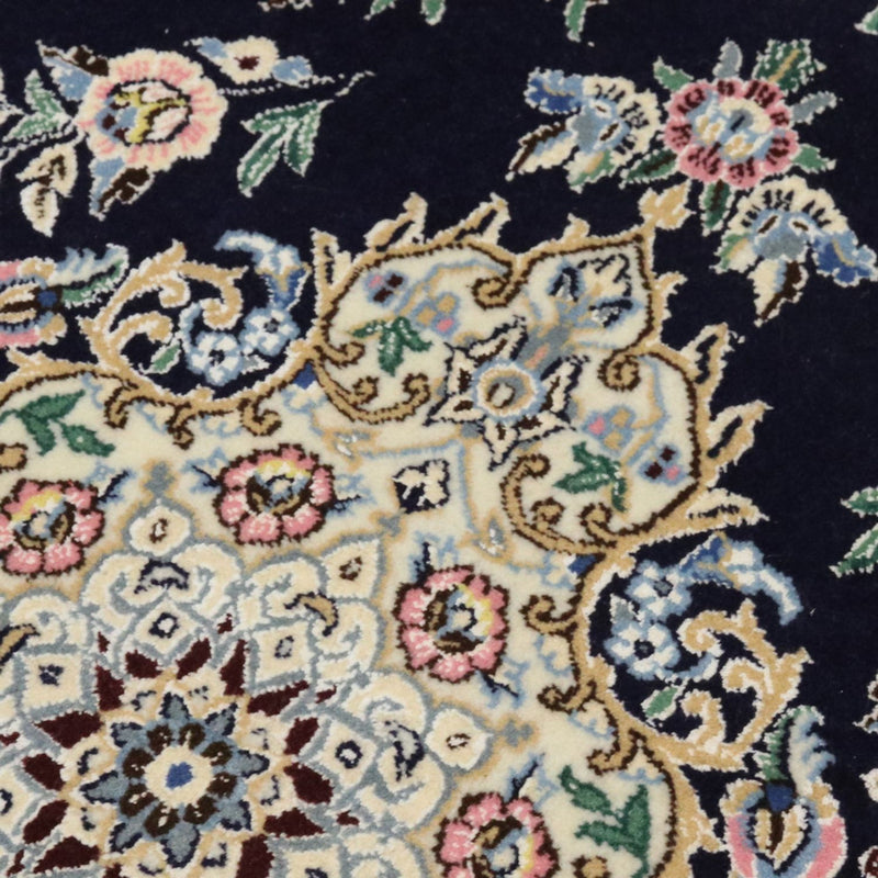 Perserteppich - Nain - Royal - 90 x 60 cm - dunkelblau