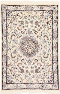 Tapis persan - Nain - Royal - 90 x 60 cm - beige