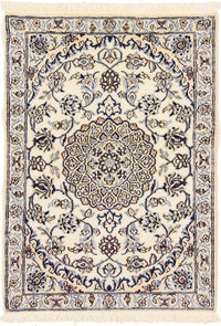 Tapis persan - Nain - Royal - 92 x 64 cm - crème