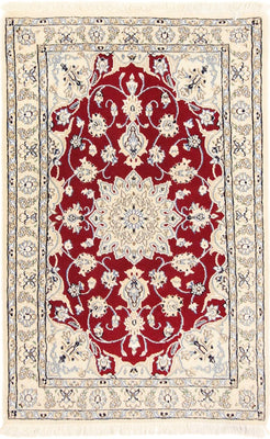 Perserteppich - Nain - Royal - 90 x 60 cm - rot
