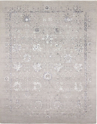 Designer Teppich - 305 x 244 cm - silber
