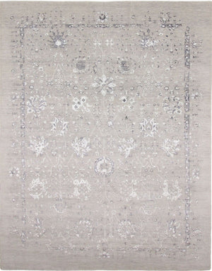 Designer Teppich - 305 x 244 cm - silber
