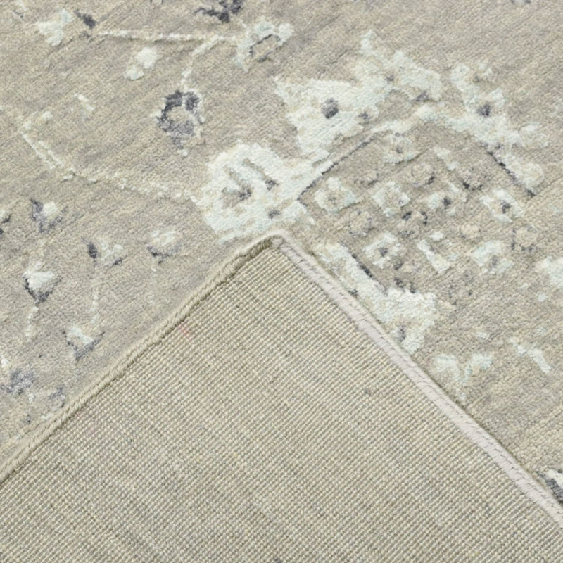 Designer Teppich - 305 x 244 cm - silber