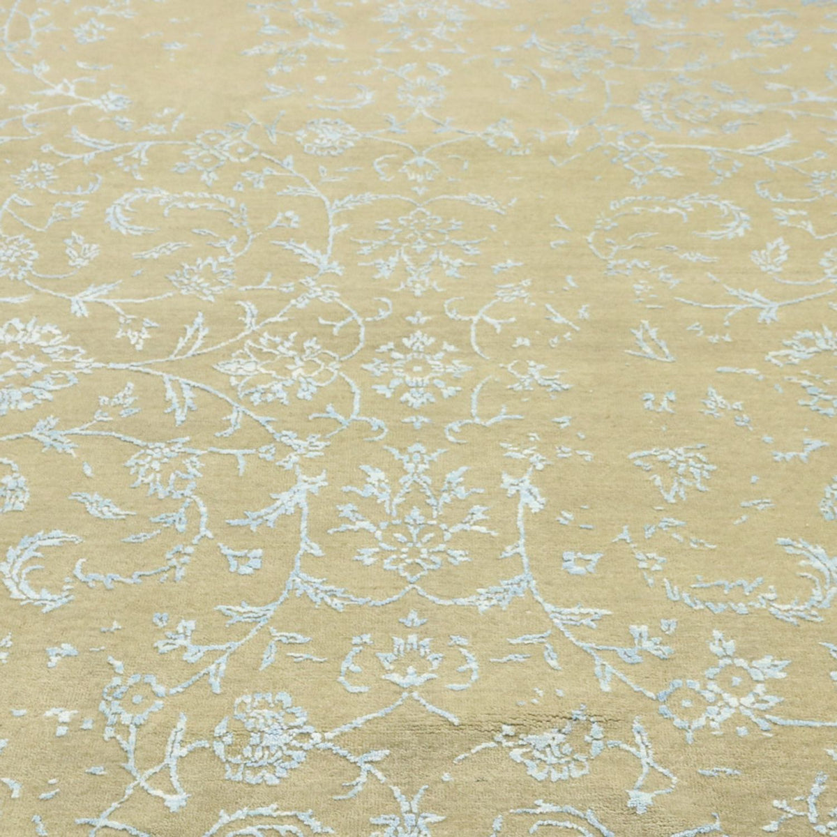 Designer Teppich - 306 x 243 cm - hellblau